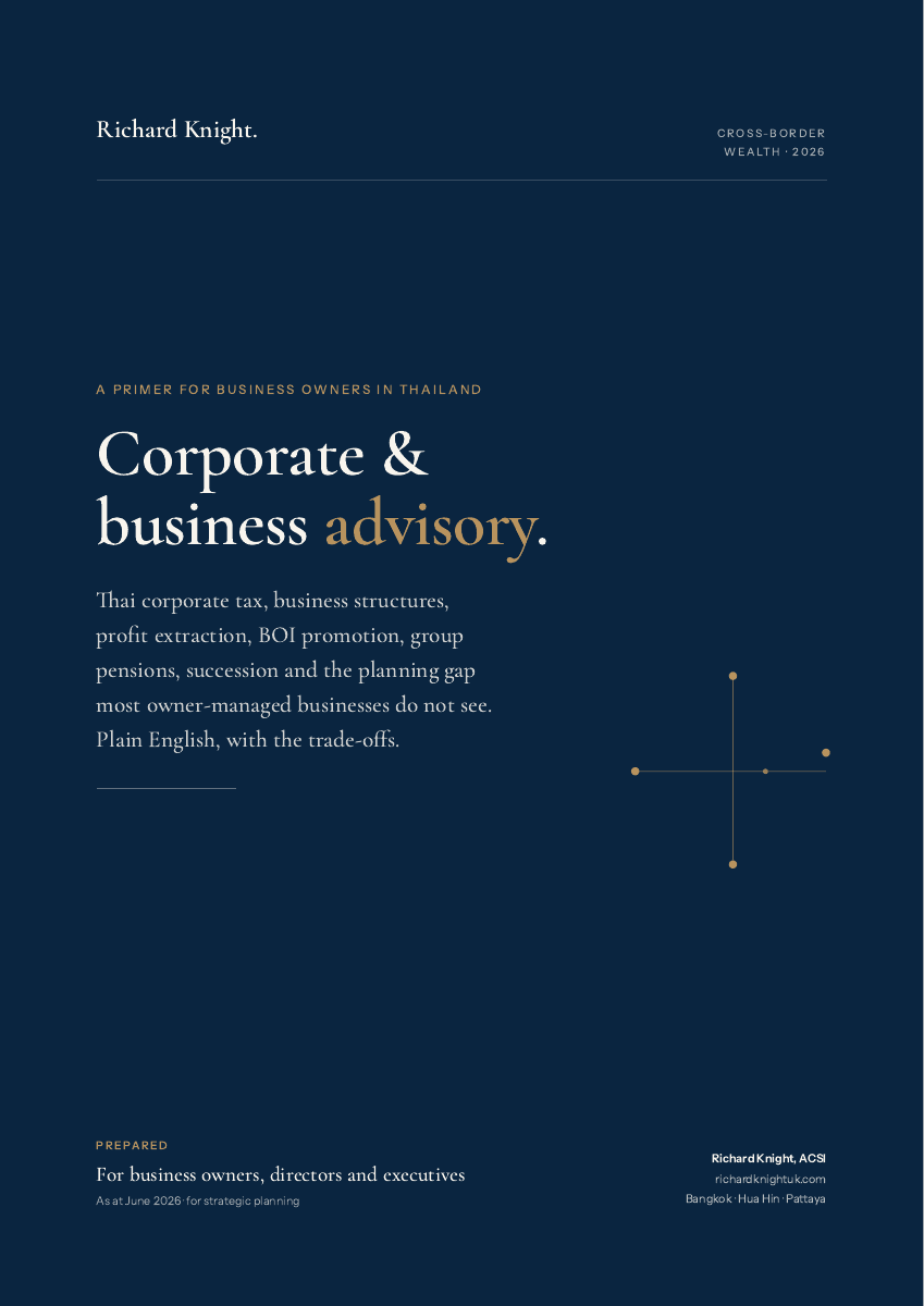 Corporate and business advisory, report cover
