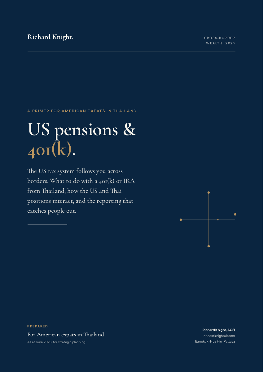 US pensions & 401(k) for American expats, report cover
