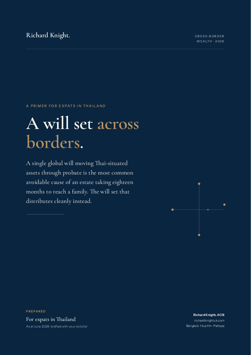 A will set across borders, report cover
